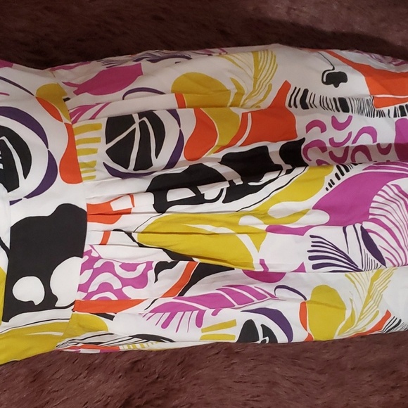 Lafayette 148 Abstract Floral Sleeveless Dress - Picture 3 of 7